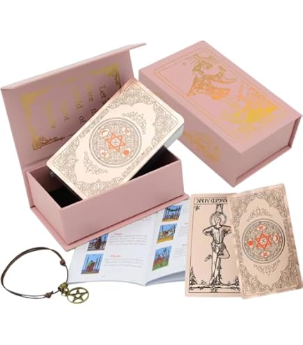 Carte Tarot En Francais KIINO 78 Gold Foil Tarot Cards With Guide Book ...