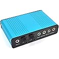 SKEIDO USB 2.0 Sound Card 6 Channel 5.1 Optical External Audio Card SPDIF Controller for PC Laptop Desktop
