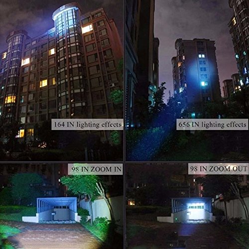 Amcool LED Taschenlampe G700 5000 Lumen 800 Zoom Super Hell Militär Mini Taschenlampen Flashlight Schwarz - 4