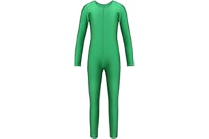 iiniim Maillot Manga Larga Niña Bodies Jumpsuit Deportivo Mono Leotardo Gimnasia Body Elástico Ropa de Deporte Invierno para Niños Niñas Unitard Dancewear
