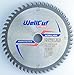 Price comparison product image WELLCUT Saw Blade 160mm, Bore 20mm, 52 Teeth, 2.2mm Kerf for Festool Bosch Makita DeWalt etc. Industrial Quality Tungsten Carbide Tipped (TCT)