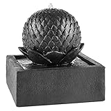 UNAUFHALTSAM: Parallel zum Betrieb der Pumpe wird ein interner Akku mit 2000 mAh Kapazität mit Sonnenenergie aufgeladen. Somit können bei schlechter Wetterlage sowohl die Pumpe, als auch der LED-Lichterkranz bis zu acht Stunden mit Energie versorgt werden.