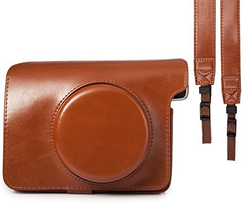 [Fujifilm Instax Wide 300 Camera Case] -- Sincewe Comprehensive Protection Instax Wide 300 Instant Film Camera Case Bag With Soft PU Leather Material [Ever Ready Design]-Black