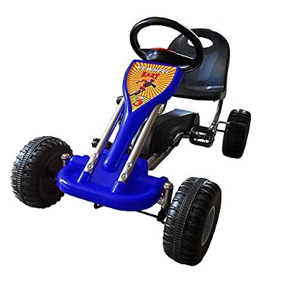 VIDAXL Kart voiture à pédale gokart Bleu NEUF jouet