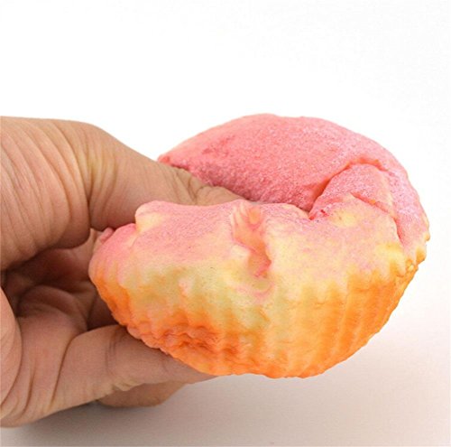 Welecom Squishy Toys,Yummy Slow Rising Squishies,Wrist Hand Pad Rest Stress Toy, Super Soft Cup Cake Bread Scent 8CM(Random Delivery)