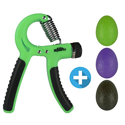 Elite Sportz – Handtrainer and 3 Therapieballs – Handgrip Trainer – The best grip enhancer for the development of hand and forearm musculature – Adjustable resistance range from 22 to 88 pounds (10-40 Kg) - 2
