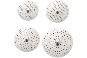 Gdfnmogo Embudo de filtro profesional de acero inoxidable, reductor de café molido, pieza de repuesto para cafetera espresso italiana de 2, 4, 6, 9 tazas, color plateado (2 tazas)