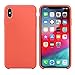 Produktbild iPhone XR/XS /XS Max Hülle (6.1/5.8/6.5 Zoll), TPulling Leder Ultradünne Silikon Leder Weiche Fall Abdeckung Schutzhülle für iPhone XR/XS /XS Max (Orange, XS Max)