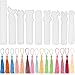 Produktbild Tatuo 9 Stück Silikon Lesezeichen Form und 15 Stück Sortierte Farben Seidig Craft Quasten für DIY Harz Schmuck Lesezeichen Casting Dekoration