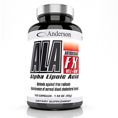 Integratore Anderson ALA FX BURN 100 capsule da 450mg | Acido alfa lipoico Coenzima Q10 Ubiquinone | Antiossidante Termogenico Bruciagrassi dimagrante