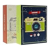 Tamaño: 18 x 23 cm. LCD Juego de 2 álbumes de Fotos con Fundas para 300 Fotos (10 x 15 cm)