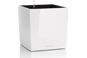 LECHUZA CUBE Premium 30 weiß hochglanz 16460