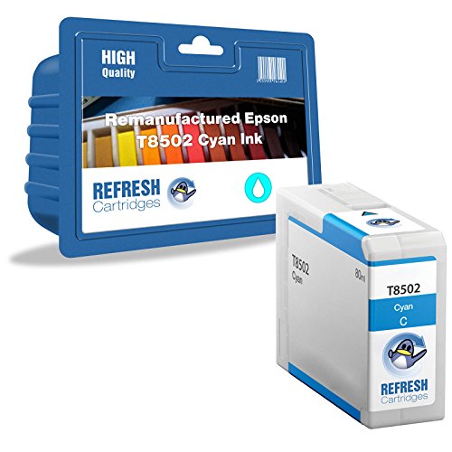 Preisvergleich Produktbild Refresh Cartridges Wiederaufgefüllt Tintenpatrone Ersatz für Epson C13T850200 (cyan)