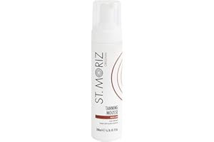 ST. MORIZ St Moriz Original Instant Tanning Mousse in Medium | Fast Drying Vegan Fake Tan Mousse | Instant Wash Off Guide Colour for a Medium Golden Glow | Dermatologically Tested | Cruelty Free | 200ml