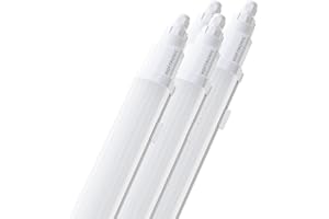 HOFTRONIC - Lot de 4 Q-Series - Réglette LED 120cm - IP65 étanche - 36W 4320 Lumen - 6500K Blanc Froid - IK08 - Connectable rapide - Pour Sous-sol, Garage, et l'entrepôt - Lampe Fluorescente