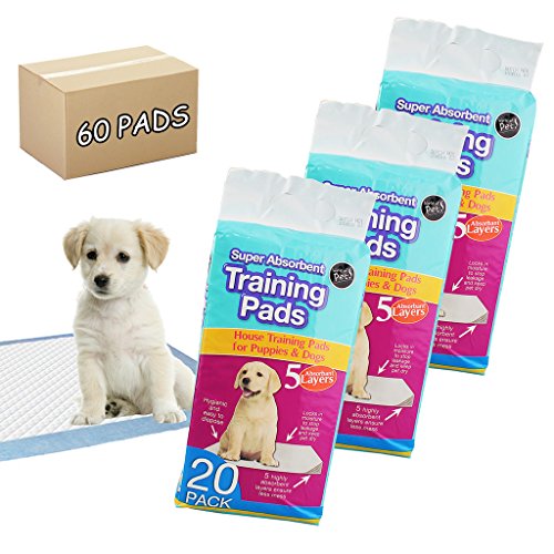 60-PREMIER-SUPER-ABSORBENT-PUPPY-PADS-CAR-HOUSE-PET-DOG-DOGGIE-TRAINING-WET-WEE-MAT