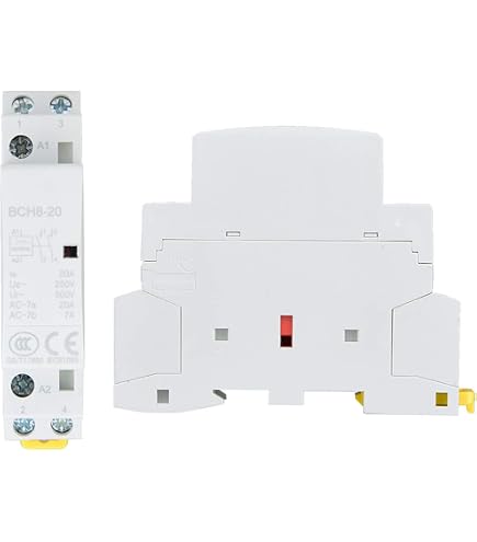 AC-Schütz 4-polig, 32A, 24V/230V – Für DIN-Schiene, 2NO+2NC, Haushalts-Stromschütz