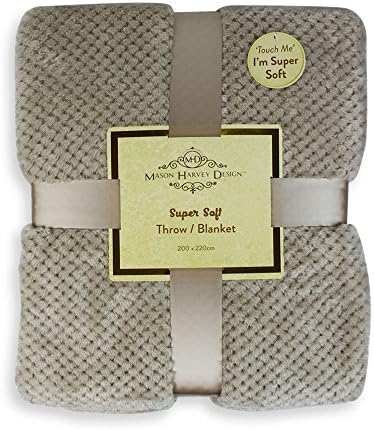Blanket Throw Super Soft Jaquard Couch Bed Snug 200cmx220cm Machine Washable