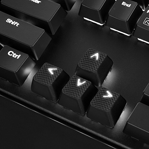 Sharkoon Mechanical Rubber Keyset schwarz Gummierte Tastenkappen für mechanische Tastaturen mit Kailh- und Cherry MX-Schaltern - 4