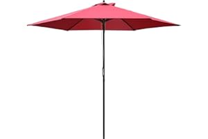 SOLD BY MHSTAR Outsunny 2.8m Garden Parasol Umbrella, Round Outdoor Market Table Umbrella Sun Shade Canopy