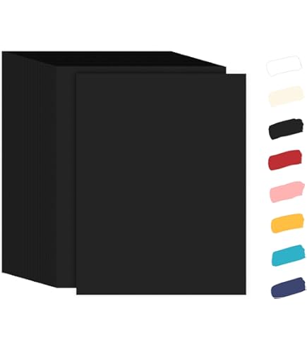 Orange Cardstock, 25 Sheets 8.5 X 11 Thick Paper, MEIOPUOYEAM 250gsm/92lb Card Stock Printer Paper For Halloween, Christmas, Invitations, Crafts, DIY