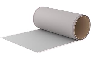 FLICKLY ® | Pansement autocollant de réparation pour remorque | disponible dans de nombreuses couleurs | 2,5 m x 200 mm | sur rouleau | (gris clair RAL 7038)