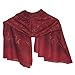 Produktbild Halstuch Paisley Blumen rot Baumwolle 100 x 100 cm bedruckt Bandana Kopftuch Schultertuch