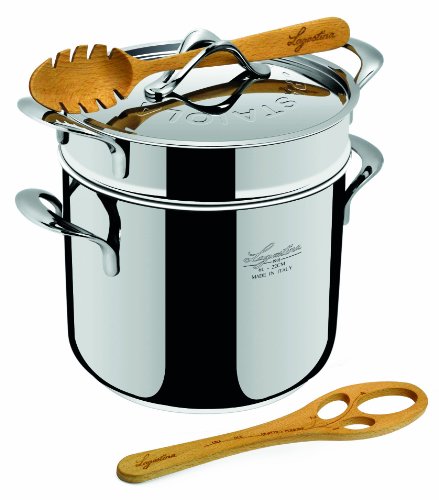 Lagostina La Pasta Set Pastaiola Pasta Pot / 22 cm / 6 Litres / Stainless Steel