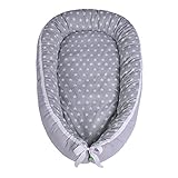 LULANDO multifunktionales Babynest Kuschelnest Babynestchen (80 x 45 cm). Weiches und sicheres Baby-Reisebett Babybett Nestchen für Neugeborene. - 4