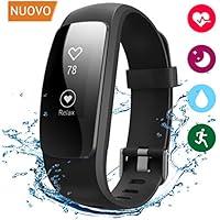 Winisok Fitness Tracker Cardio IP67, Braccialetto Fitness Impermeabile Orologio Cardiofrequenzimetro Fitness Activity Tracker