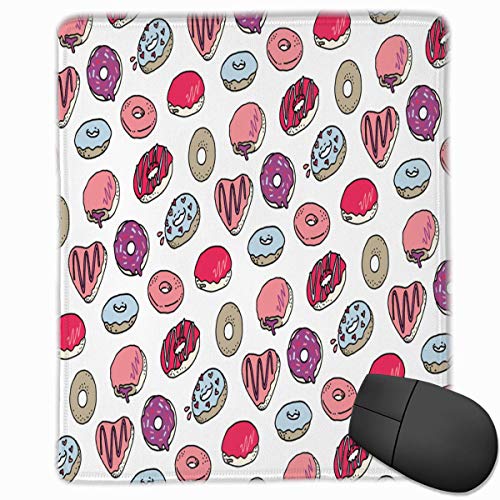 Preisvergleich Produktbild Nettes Krapfen-Rechteck-rutschfestes GummiMousepad Computerzubehör 18 x 22 cm