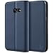 Produktbild BEZ® Hülle für Samsung A5 2017 Hülle, Handyhülle Kompatibel für Samsung Galaxy A5 2017, Schutzhülle Tasche aus PU Leder Flip Case Taschenhülle mit Kreditkartenhaltern, Geldbeutel - Blau