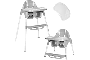 DERMODIVA Lorelli Seggiolone Pappa multifunzione per bambini 6 mesi - 3 anni, si trasforma in sedia, coprivassoio, vassoio e poggiapiedi regolabili, comodo, facile da pulire e da spostare (cool grey)