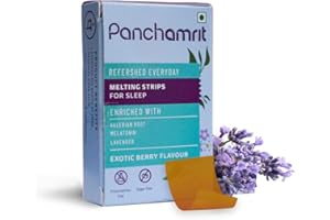 Panchamrit Melatonin (5mg) Strips for Sleep- 30 (Pack of 1) | Improves Sleep Cycle, Enhances Sleep Quality & Eases Jet Lag, N