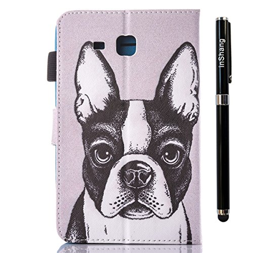 inShang T280 Cover für Samsung Galaxy TAB A 7.0 Inch T 280 Hülle mit PU Leder Skins Etui Schutzhülle Ständer Smart Case Cover, + inShang Logo hochwertigen Stylus Eingabestift Stift