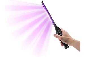 BASOYO Lampe UV pliable 30 LED - Lumière propre - Portable - Lampe de désinfection UV bactéricide germicide - de désinfection à la maison - Protection LED - Bâton lumineux