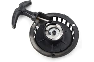 Yerleomit Pocket Bike Seilzugstarter Zugstarter für 49ccm Motor, Motorrad Auto Pull Starter Aluminium für 47CC 49CC Mini Pocket Dirt Bike Minimoto ATV Quad