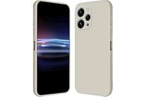 RankOne Funda para Redmi 12 (4G) / Redmi 12 5G (6.79" Inches) Carcasa de Silicona de TPU Suave - Blanco Antiguo