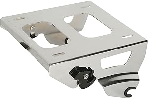 XMT-MOTOR Siège Solo Tour Pak Porte-bagage Chrome pour Harley Davidson Touring Road King CVO Street Glide Special 2014-2018+