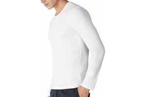 INTIMITALY 2 Koszulki Męska Bawełna Termiczna Ciepły Okrągły Neck Pack 2 T Shirt Mężczyźni Z Długim Rękawem Ciepła Bawełna Koszulka