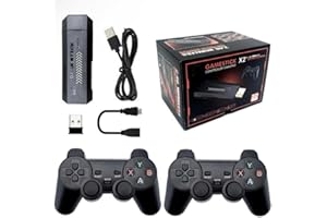 GENZO MinConsole Retro Arcade con 40000 Giochi e 128 GB - Game Stick: PS1, PSP, NeoG,GBA,N64,SuperN, MegaD, ecc - Videoconsole Retro Game Console - 2 Telecomandi senza fili 2 giocatori - HDMI Compatibile