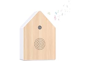 Dhqkqg Fågelkvitter Box, Fågelkvitter Box Rörelsesensor med Väggfäste, Naturljud Box Fågelkvitter, för Gäst-Toalett Bad Spa och Avslappning, B