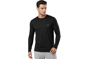 CHKOKKO Gym T Shirts for Men Workout Activewear Solid Quick Dry Sports Tshirt for Man UV Protection Breathable Lightweight Fu