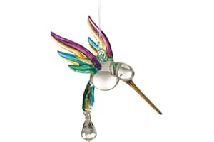 Wild Things Gifts Fantasy Glass Hummingbird Rainbow New 5050-HUM-RAI