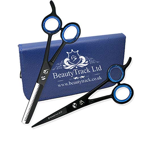 Preisvergleich Produktbild Professionell Haarscheren Set 6.5" - Haarschneideschere - friseurscheren - Mikroverzahnt Effilierschere Modellierschere Friseur Scheren Set, Friseurschere set - Rasiermesserscharf Edelstahl