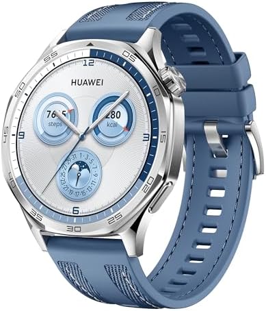 HUAWEI WATCH GT 5 46mm Smartwatch, Design Elegante, Nuova Modalità Corsa e Ciclismo, Monitoraggio della Salute, 14 Giorni di Durata della Batteria, iOS e Android, Blu