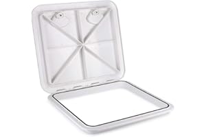 QIILU Tapa de escotilla de cubierta anti-UV, tapa de escotilla de cubierta marina cuadrada Yacht RV Boat Accessories 460x510mm/18.1x20.1in RE-460-510