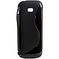 Videotronix New Sline Silicon Back case for Samsung Guru Music 2 B310E (Black)