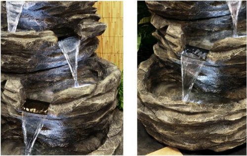 Mehrstufiger Brunnen mit Beleuchtung - 2