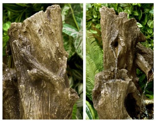 Baumstumpf-Wasserfall mit Beleuchtung - 2